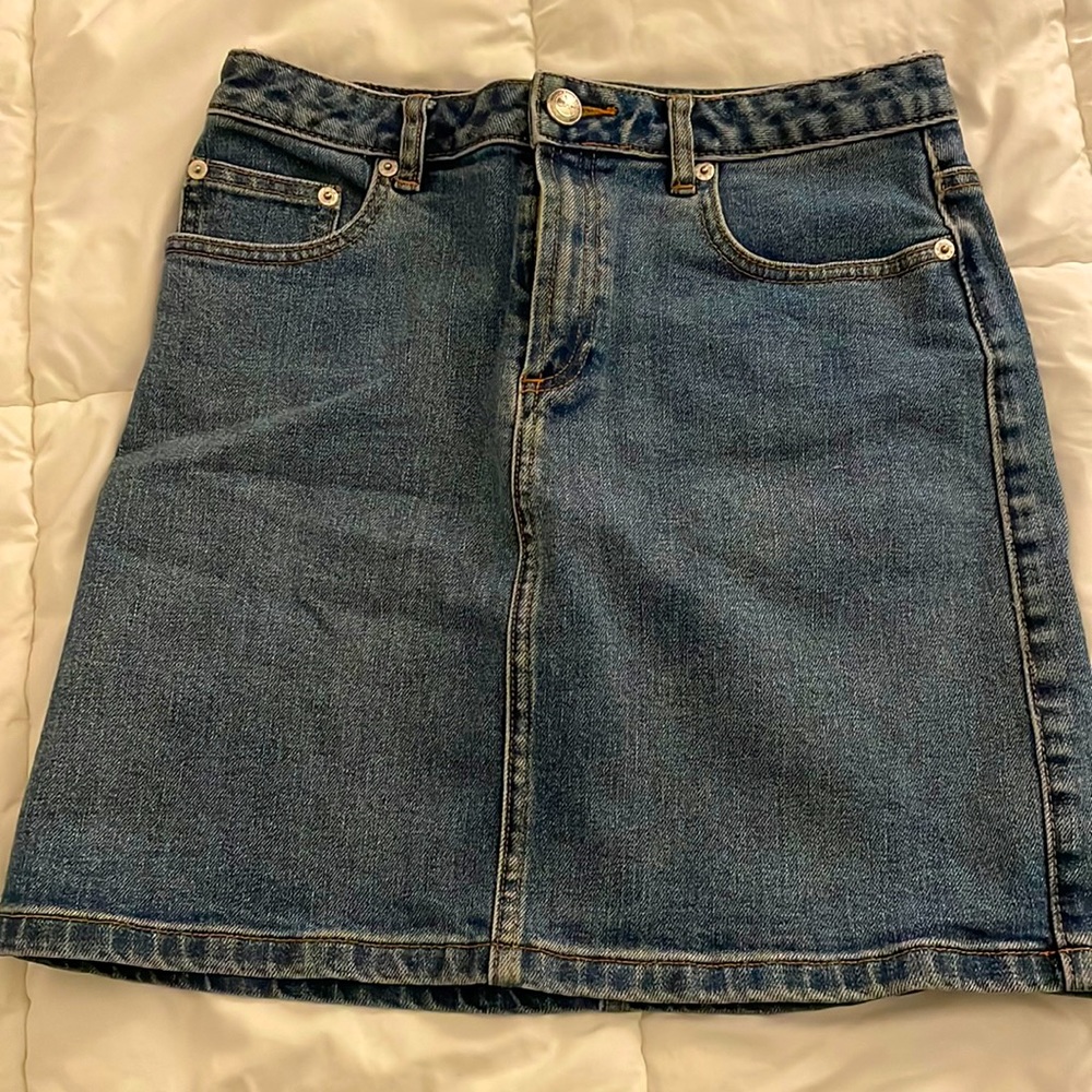 APC denim mini skirt
